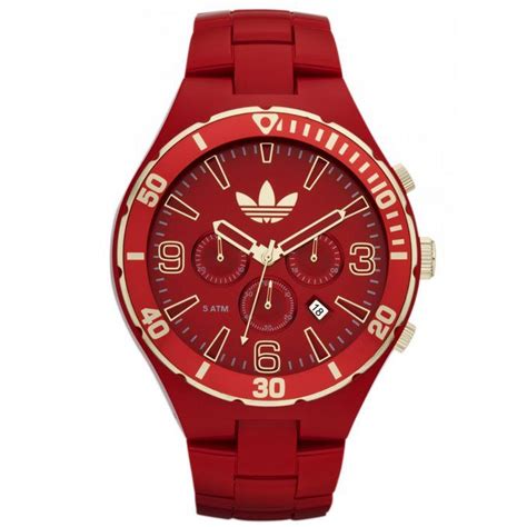 reloj adidas hombre rojo